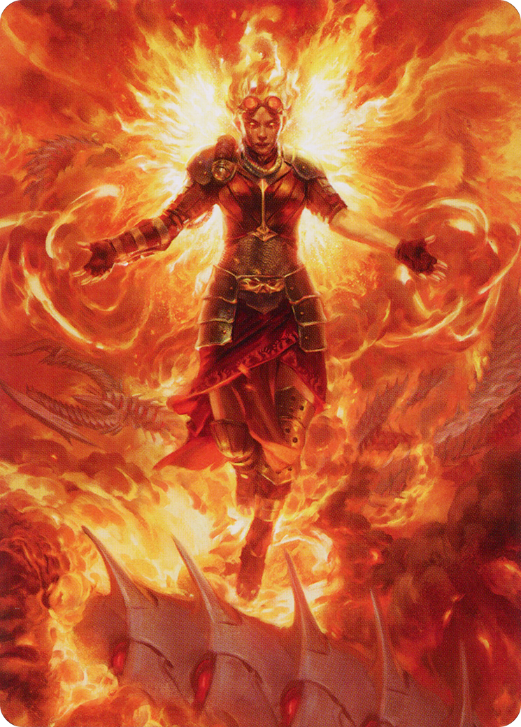 Chandra, Hope's Beacon Art Card [March of the Machine Art Series] MTG Single Magic: The Gathering    | Red Claw Gaming