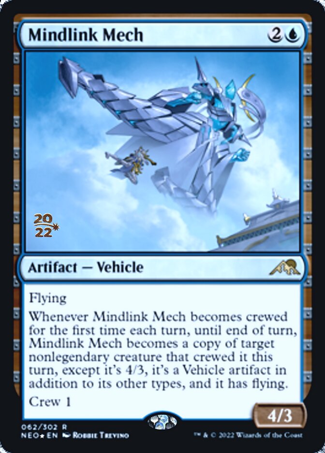 Mindlink Mech [Kamigawa: Neon Dynasty Prerelease Promos] MTG Single Magic: The Gathering    | Red Claw Gaming