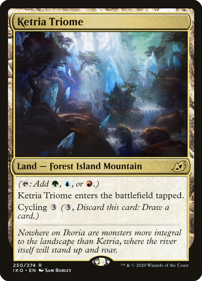 Ketria Triome [Ikoria: Lair of Behemoths] MTG Single Magic: The Gathering    | Red Claw Gaming