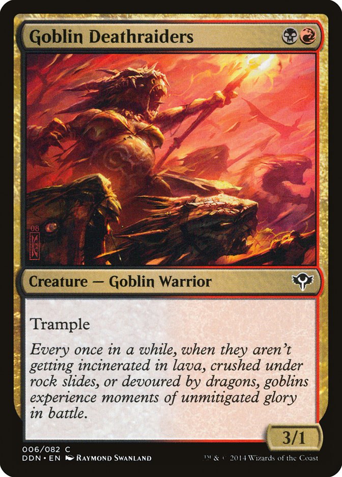 Goblin Deathraiders [Duel Decks: Speed vs. Cunning] MTG Single Magic: The Gathering    | Red Claw Gaming