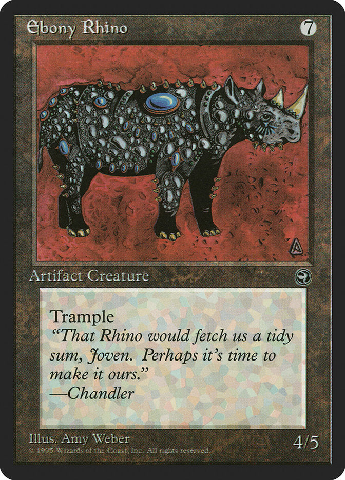 Ebony Rhino [Homelands] MTG Single Magic: The Gathering    | Red Claw Gaming