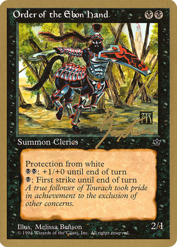 Order of the Ebon Hand (Benson) (George Baxter) [Pro Tour Collector Set] MTG Single Magic: The Gathering    | Red Claw Gaming