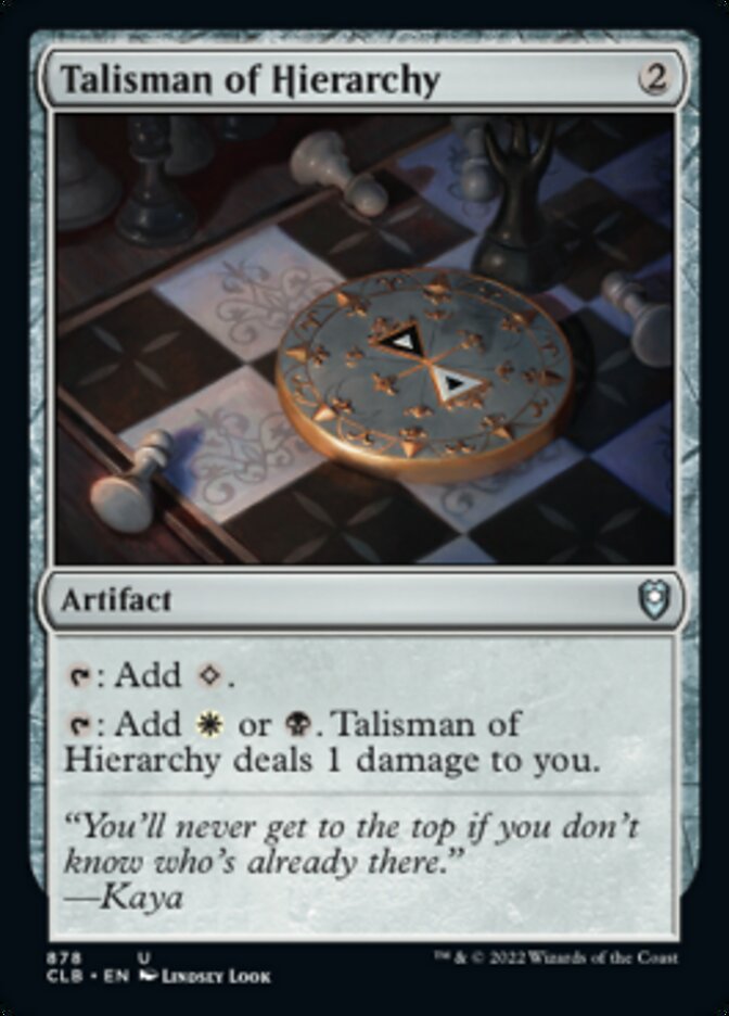 Talisman of Hierarchy [Commander Legends: Battle for Baldur's Gate] MTG Single Magic: The Gathering    | Red Claw Gaming