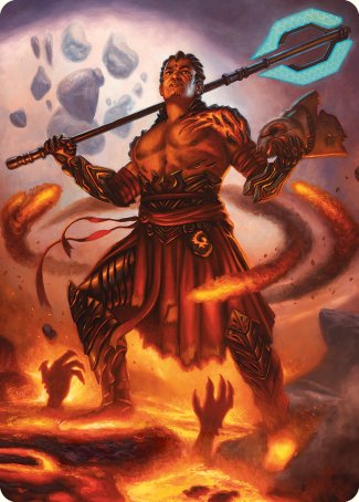 Koth, Fire of Resistance Art Card [Phyrexia: All Will Be One Art Series] MTG Single Magic: The Gathering    | Red Claw Gaming