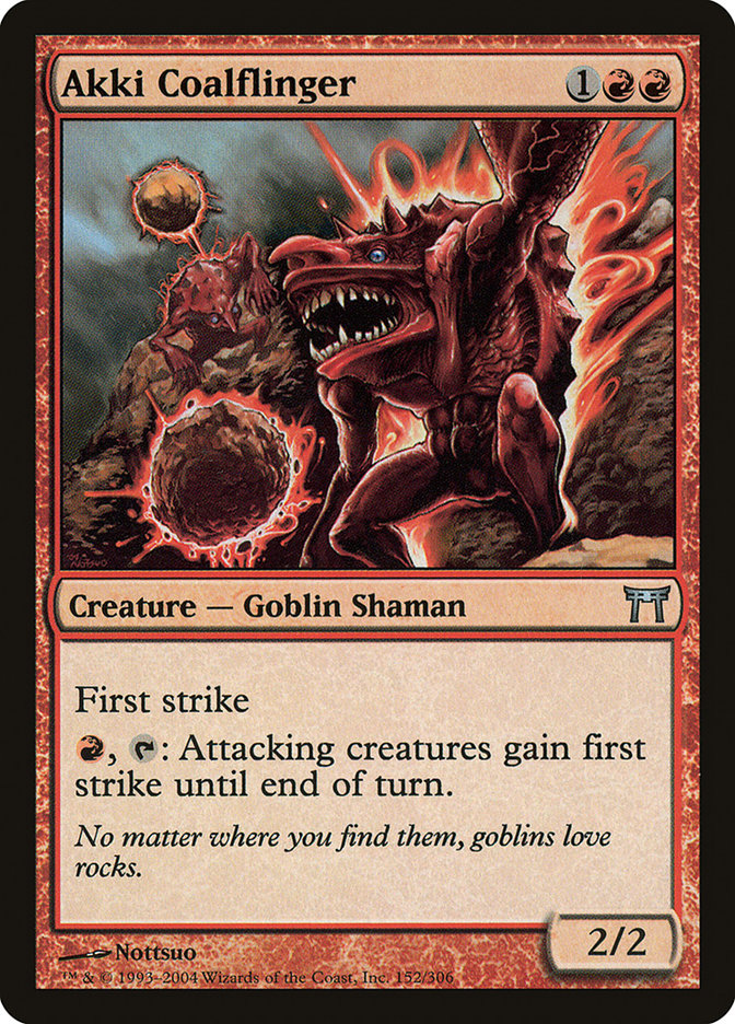Akki Coalflinger [Champions of Kamigawa] MTG Single Magic: The Gathering    | Red Claw Gaming