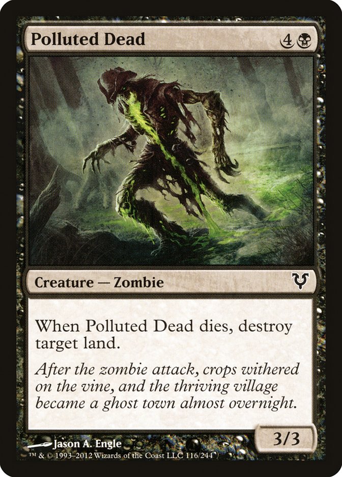 Polluted Dead [Avacyn Restored] MTG Single Magic: The Gathering    | Red Claw Gaming