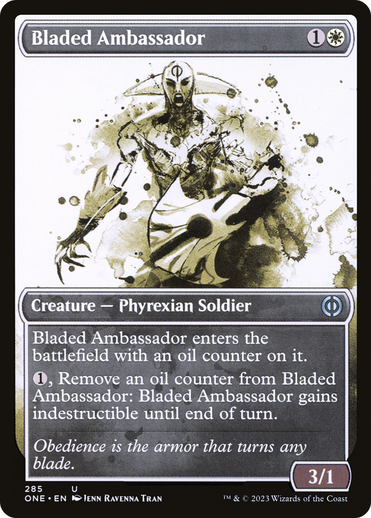 Bladed Ambassador (Showcase Ichor) [Phyrexia: All Will Be One] MTG Single Magic: The Gathering    | Red Claw Gaming