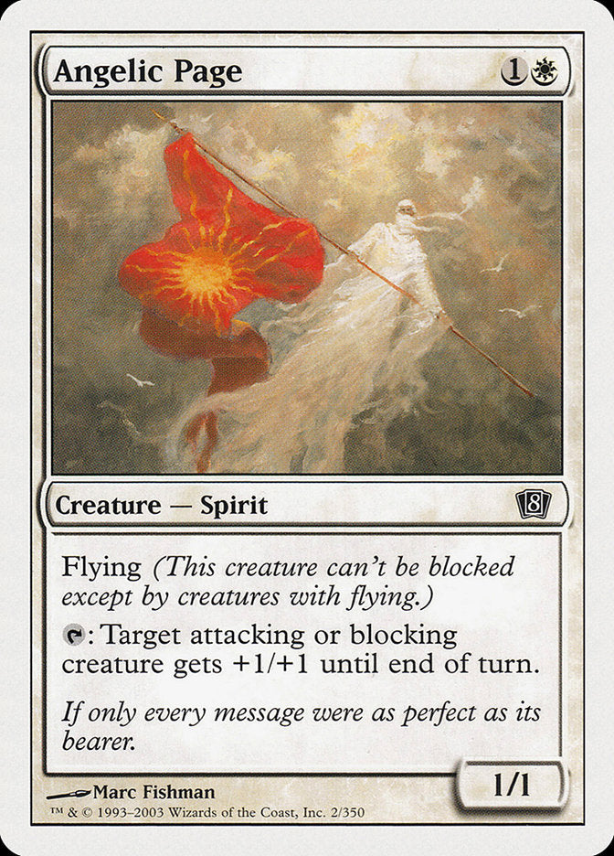 Angelic Page [Eighth Edition] MTG Single Magic: The Gathering    | Red Claw Gaming