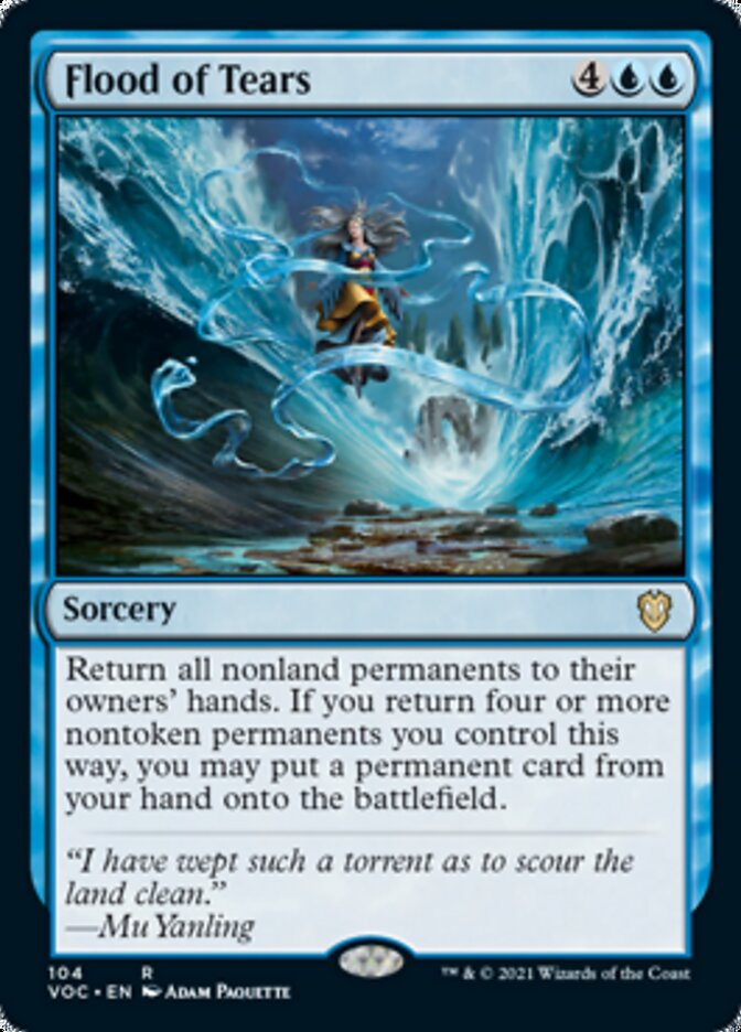 Flood of Tears [Innistrad: Crimson Vow Commander] MTG Single Magic: The Gathering    | Red Claw Gaming