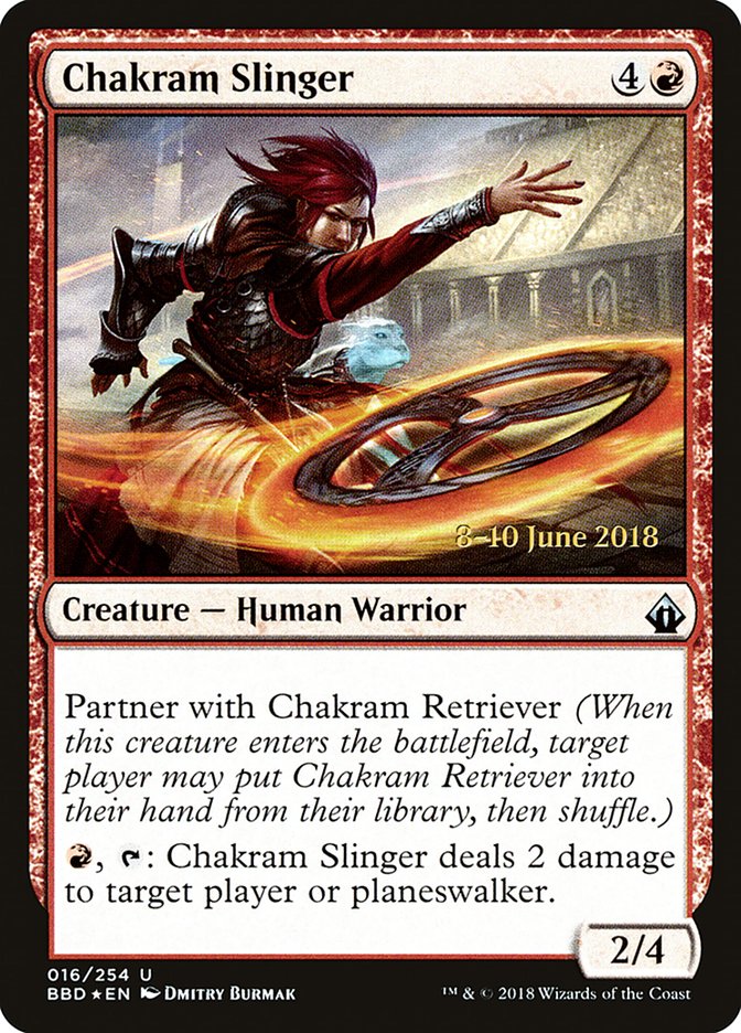 Chakram Slinger [Battlebond Prerelease Promos] MTG Single Magic: The Gathering    | Red Claw Gaming