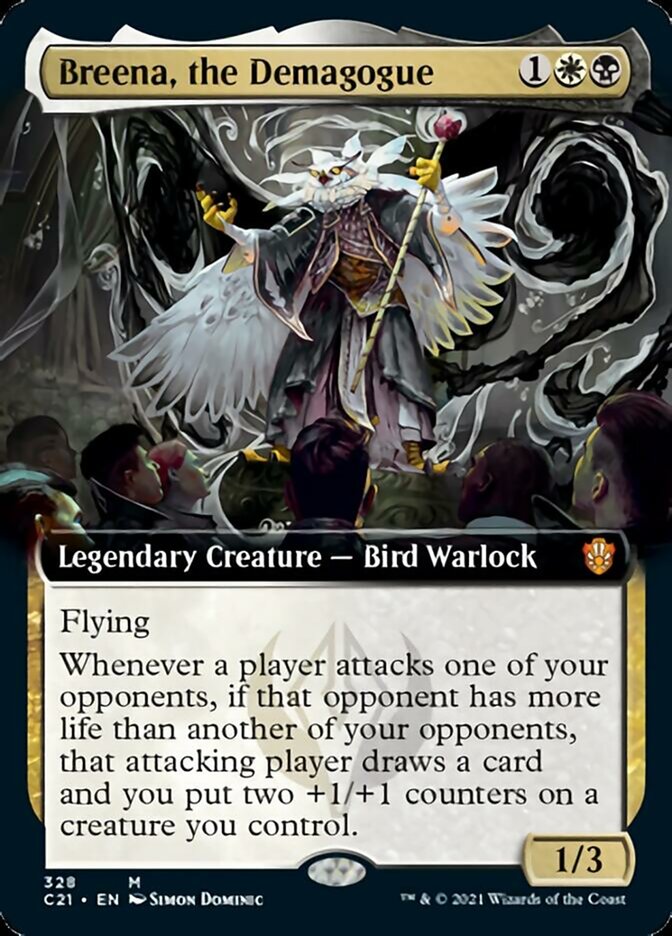Breena, the Demagogue (Extended Art) [Commander 2021] MTG Single Magic: The Gathering    | Red Claw Gaming