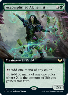 Accomplished Alchemist (Extended Art) [Strixhaven: School of Mages] MTG Single Magic: The Gathering    | Red Claw Gaming