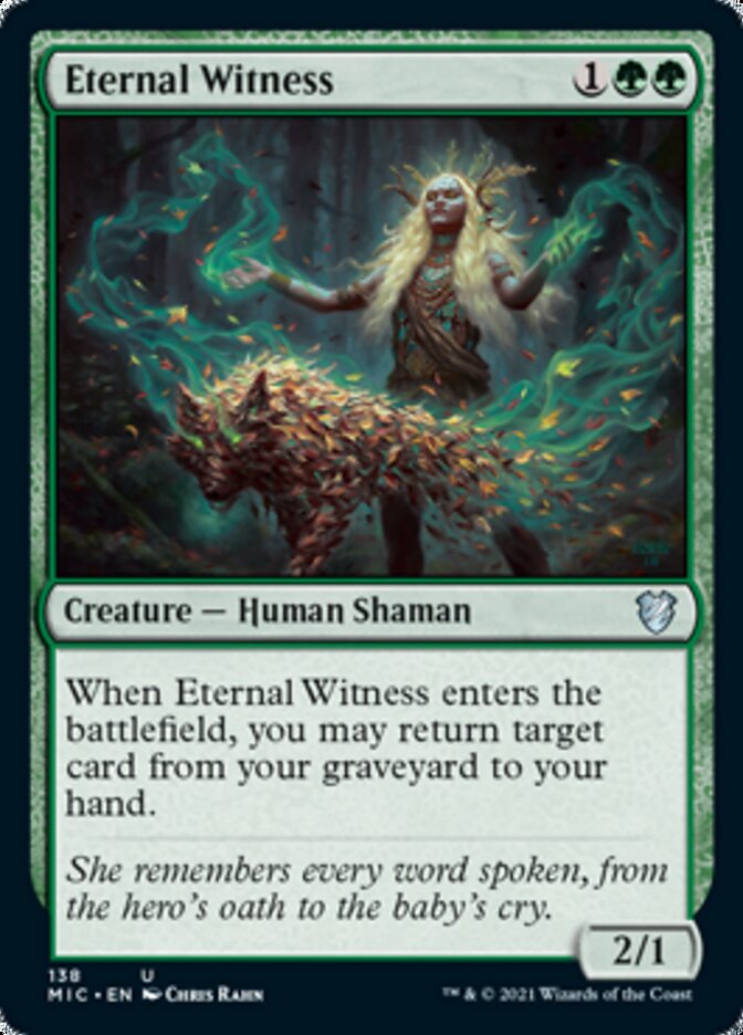 Eternal Witness [Innistrad: Midnight Hunt Commander] MTG Single Magic: The Gathering    | Red Claw Gaming