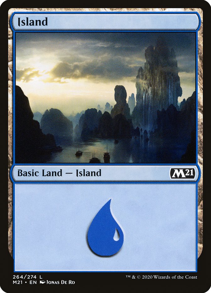 Island (264) [Core Set 2021] MTG Single Magic: The Gathering    | Red Claw Gaming