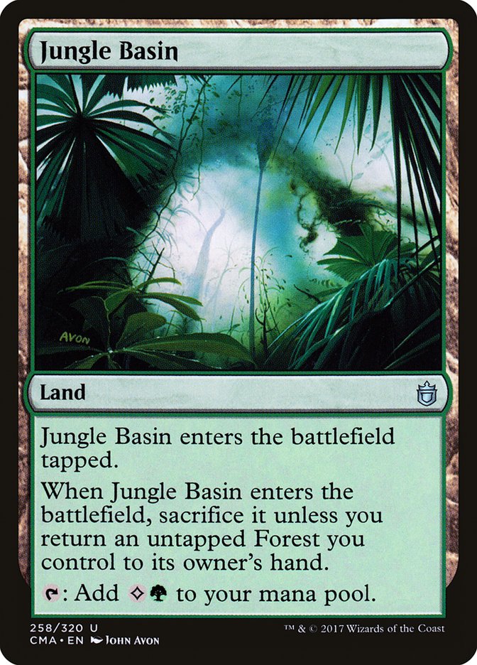 Jungle Basin [Commander Anthology] MTG Single Magic: The Gathering    | Red Claw Gaming
