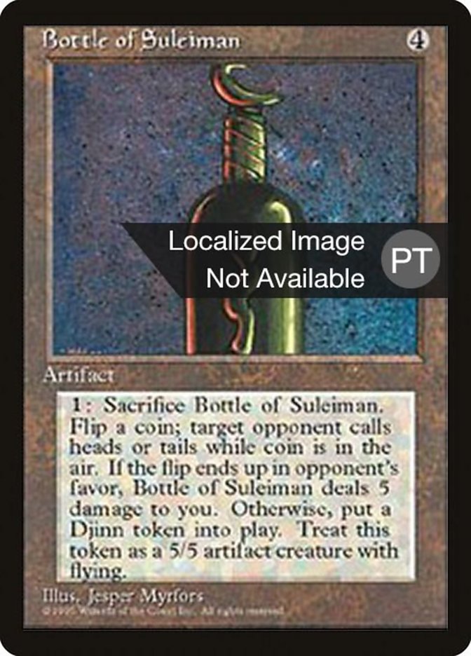 Bottle of Suleiman [Fourth Edition (Foreign Black Border)] MTG Single Magic: The Gathering    | Red Claw Gaming