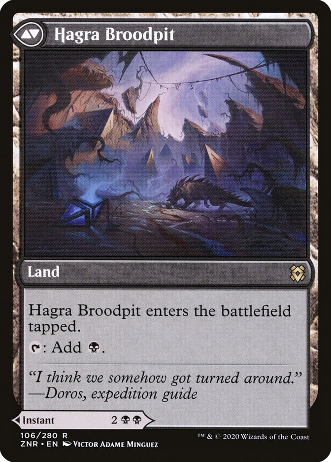 Hagra Mauling // Hagra Broodpit [Zendikar Rising] MTG Single Magic: The Gathering    | Red Claw Gaming