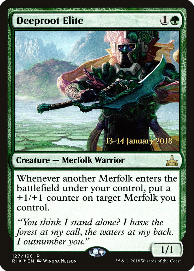 Deeproot Elite [Rivals of Ixalan Prerelease Promos] MTG Single Magic: The Gathering    | Red Claw Gaming