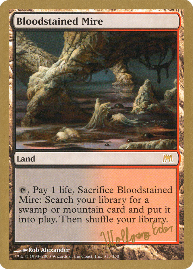 Bloodstained Mire (Wolfgang Eder) [World Championship Decks 2003] MTG Single Magic: The Gathering    | Red Claw Gaming