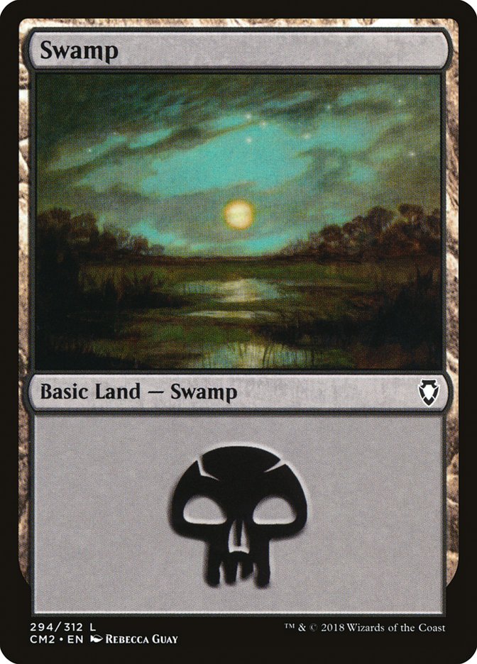 Swamp (294) [Commander Anthology Volume II] MTG Single Magic: The Gathering    | Red Claw Gaming