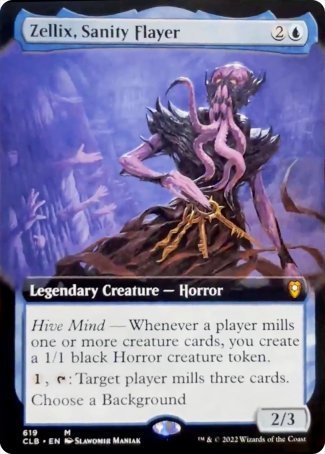 Zellix, Sanity Flayer (Extended Art) [Commander Legends: Battle for Baldur's Gate] MTG Single Magic: The Gathering    | Red Claw Gaming