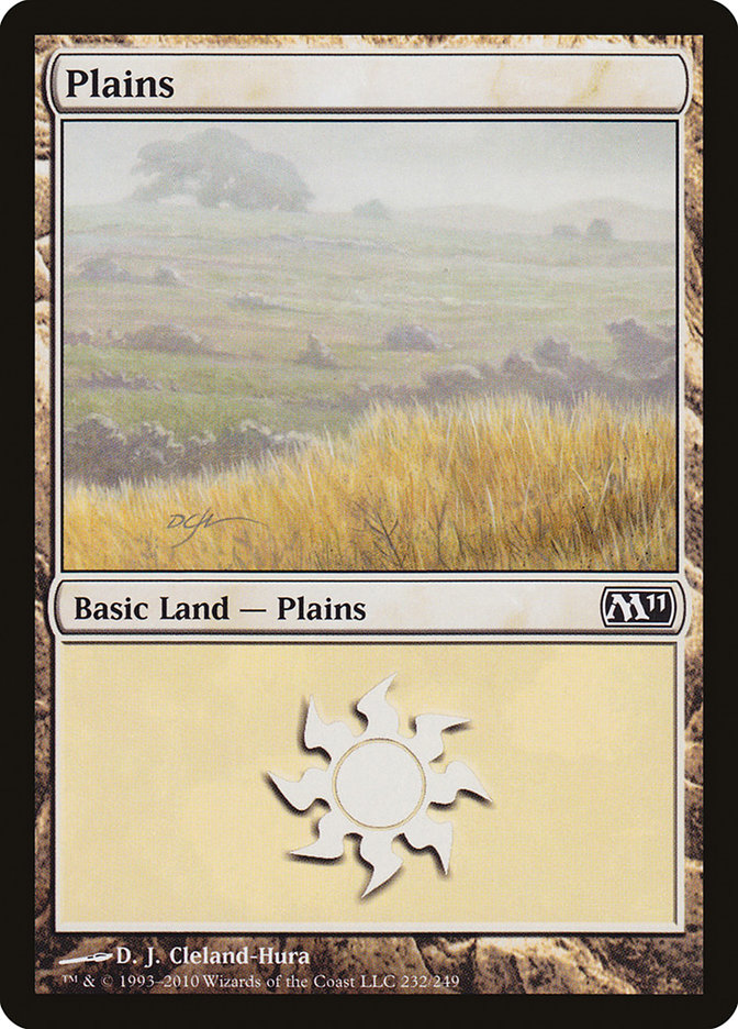 Plains (232) [Magic 2011] MTG Single Magic: The Gathering    | Red Claw Gaming