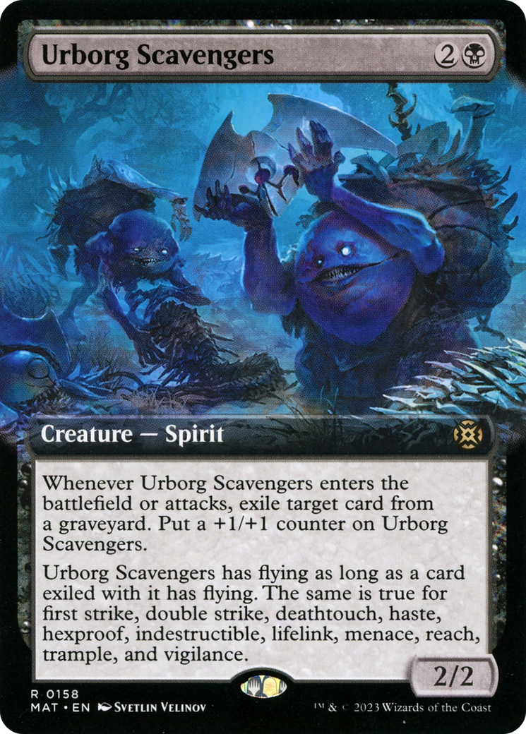 Urborg Scavengers (Extended Art) [March of the Machine: The Aftermath] MTG Single Magic: The Gathering    | Red Claw Gaming