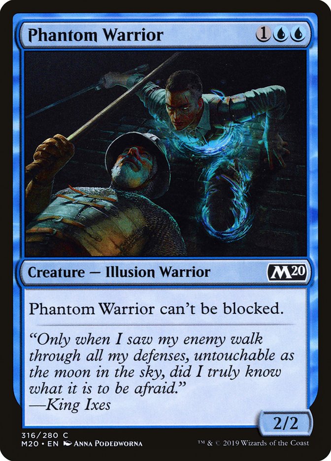 Phantom Warrior [Core Set 2020] MTG Single Magic: The Gathering    | Red Claw Gaming