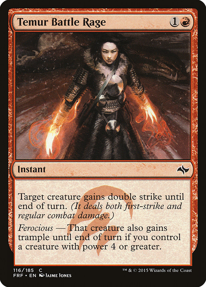 Temur Battle Rage [Fate Reforged] MTG Single Magic: The Gathering    | Red Claw Gaming