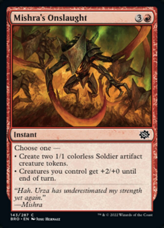 Mishra's Onslaught [The Brothers' War] MTG Single Magic: The Gathering    | Red Claw Gaming