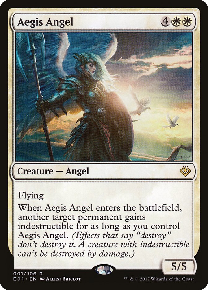 Aegis Angel [Archenemy: Nicol Bolas] MTG Single Magic: The Gathering    | Red Claw Gaming