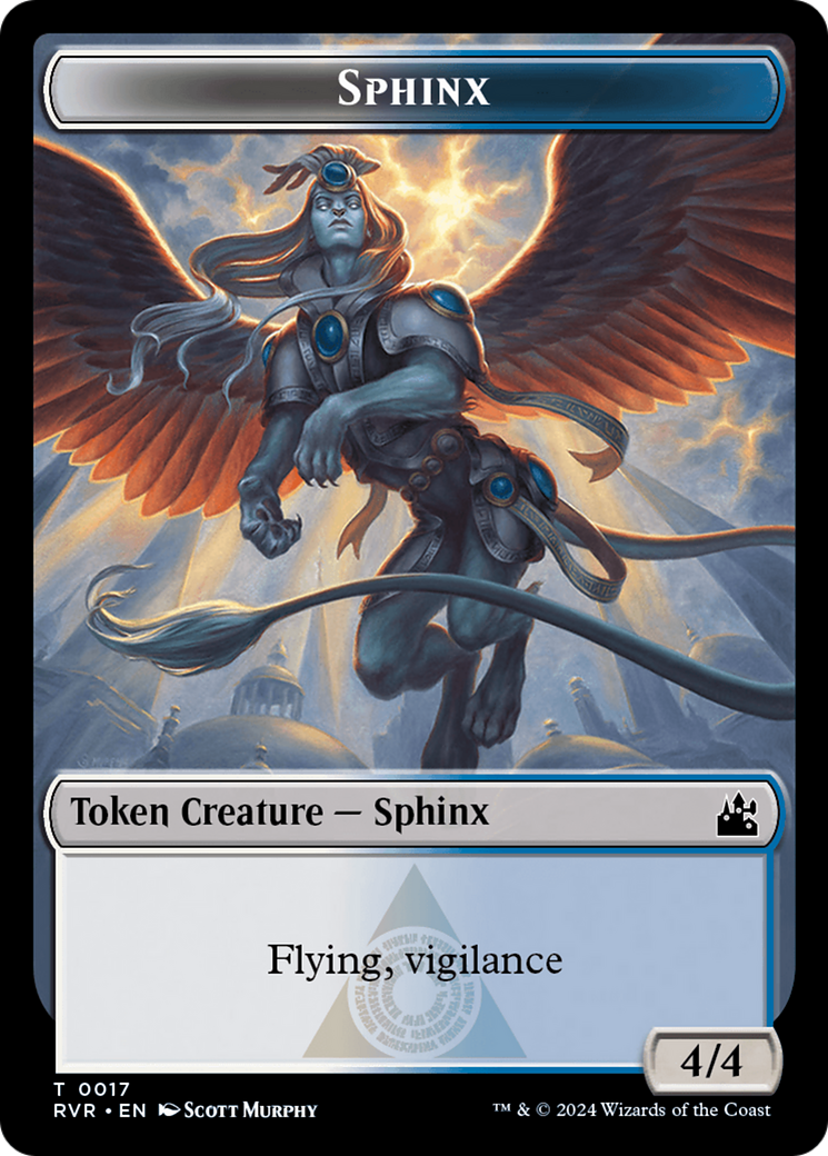 Sphinx Token [Ravnica Remastered Tokens] MTG Single Magic: The Gathering    | Red Claw Gaming