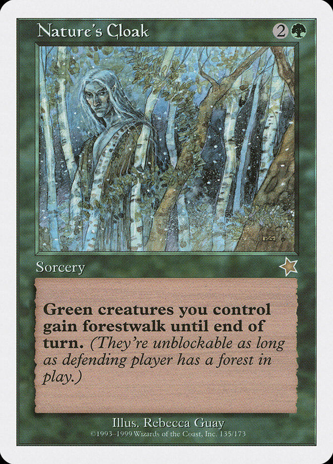 Nature's Cloak [Starter 1999] MTG Single Magic: The Gathering    | Red Claw Gaming