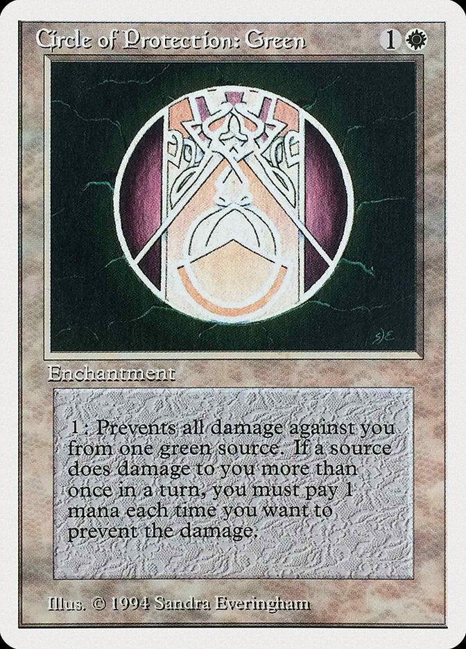 Circle of Protection: Green [Summer Magic / Edgar] MTG Single Magic: The Gathering    | Red Claw Gaming