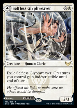 Selfless Glyphweaver // Deadly Vanity [Strixhaven: School of Mages] MTG Single Magic: The Gathering    | Red Claw Gaming