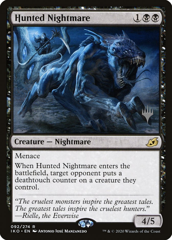 Hunted Nightmare (Promo Pack) [Ikoria: Lair of Behemoths Promos] MTG Single Magic: The Gathering    | Red Claw Gaming