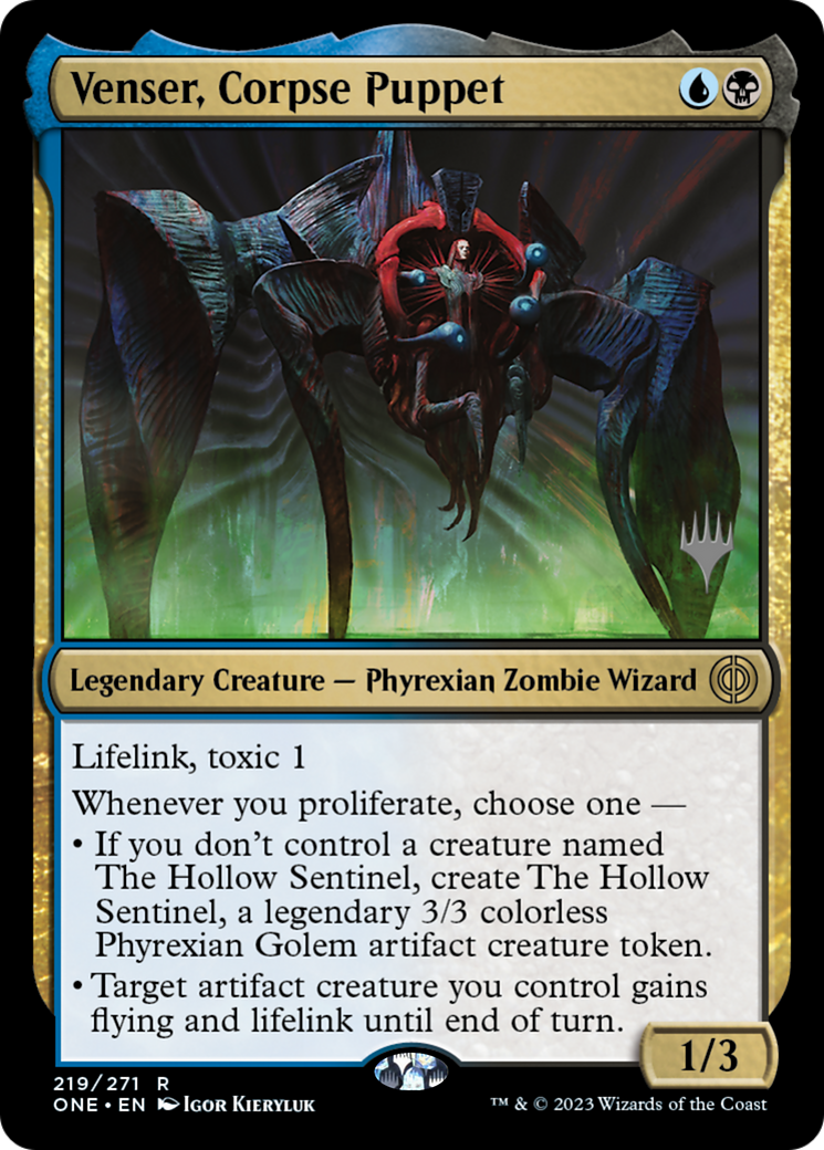 Venser, Corpse Puppet (Promo Pack) [Phyrexia: All Will Be One Promos] MTG Single Magic: The Gathering    | Red Claw Gaming