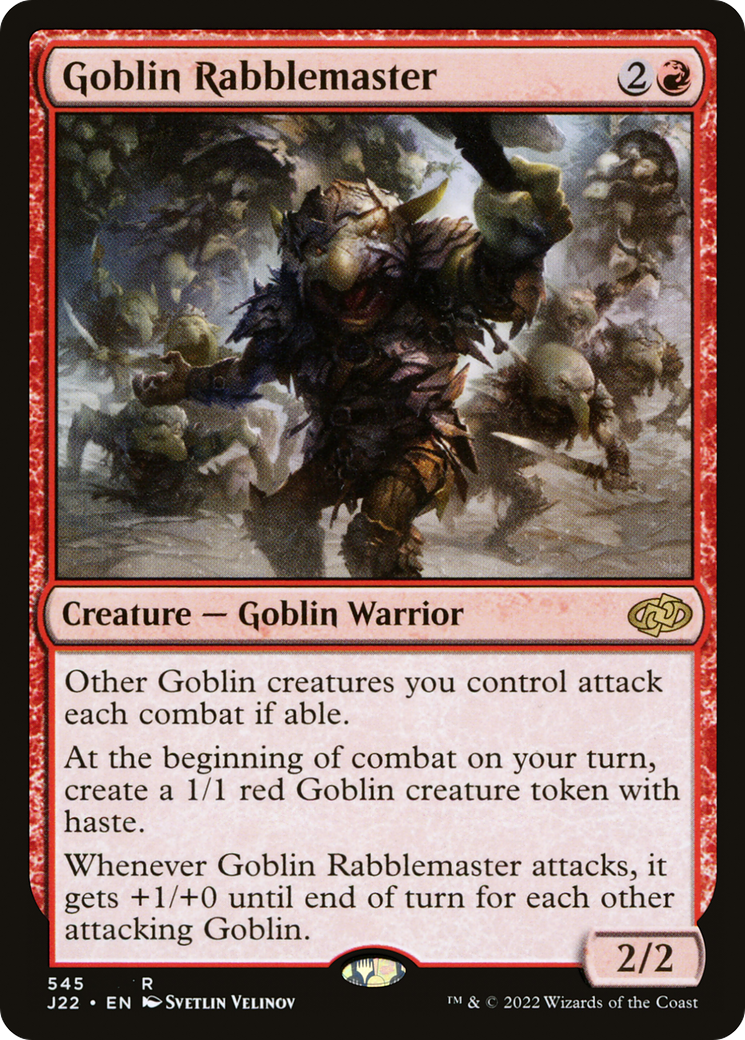 Goblin Rabblemaster [Jumpstart 2022] MTG Single Magic: The Gathering    | Red Claw Gaming