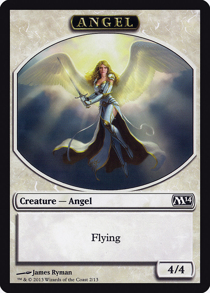 Angel Token [Magic 2014 Tokens] MTG Single Magic: The Gathering    | Red Claw Gaming