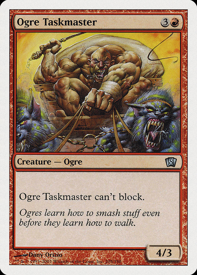 Ogre Taskmaster [Eighth Edition] MTG Single Magic: The Gathering    | Red Claw Gaming