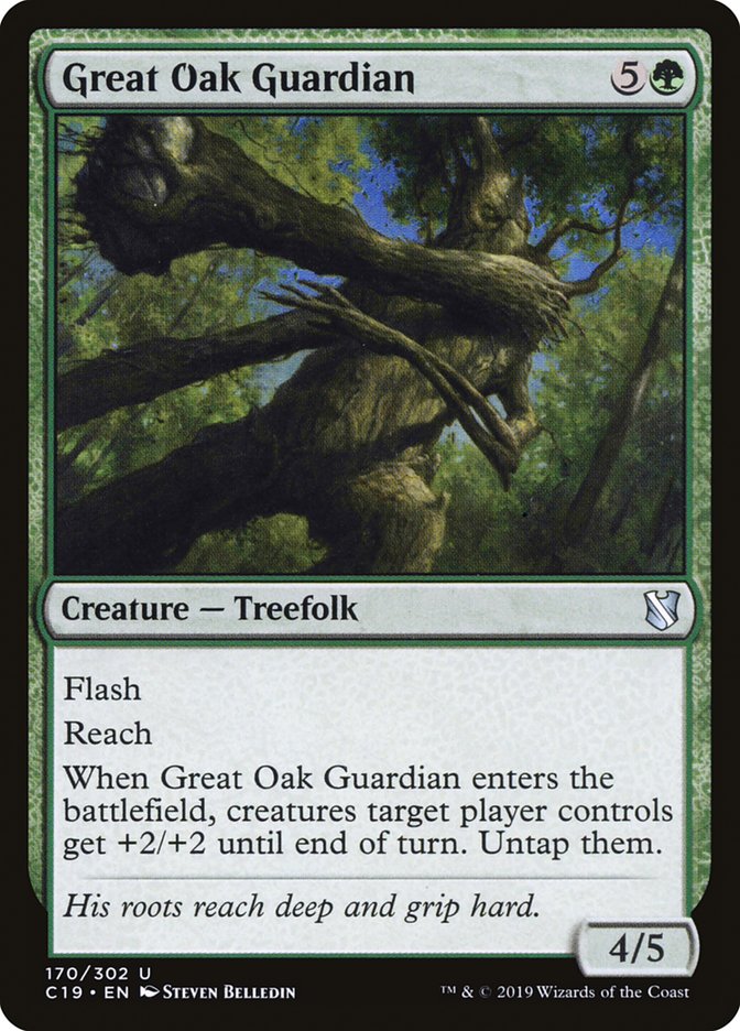 Great Oak Guardian [Commander 2019] MTG Single Magic: The Gathering    | Red Claw Gaming