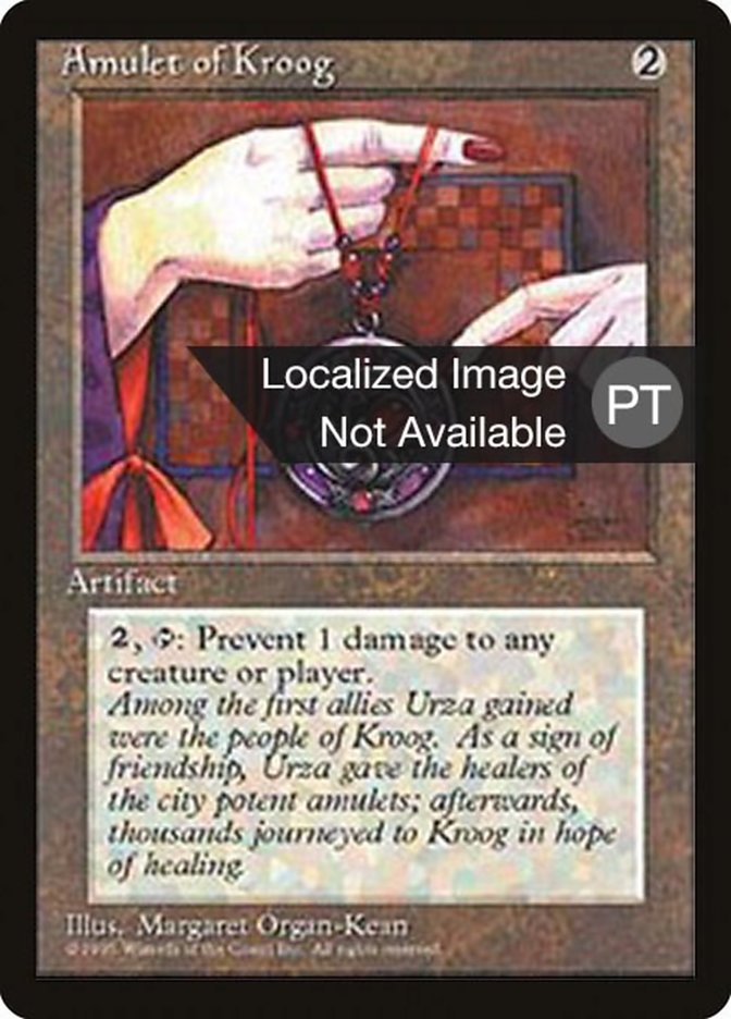 Amulet of Kroog [Fourth Edition (Foreign Black Border)] MTG Single Magic: The Gathering    | Red Claw Gaming