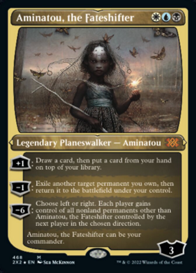 Aminatou, the Fateshifter (Foil Etched) [Double Masters 2022] MTG Single Magic: The Gathering    | Red Claw Gaming