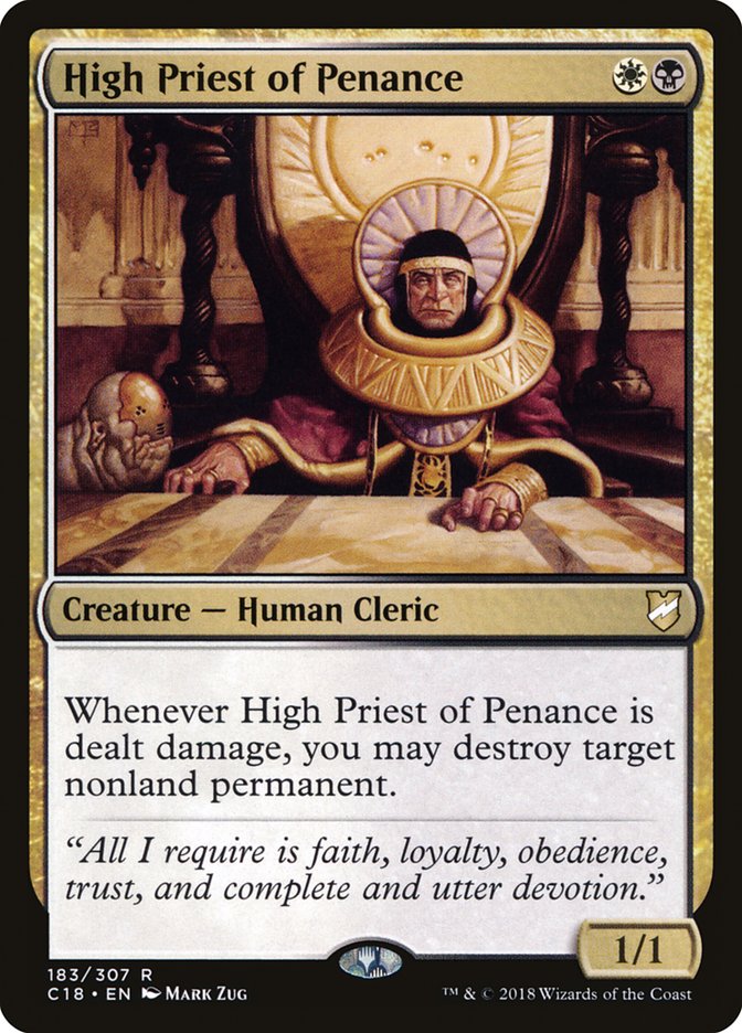 High Priest of Penance [Commander 2018] MTG Single Magic: The Gathering    | Red Claw Gaming