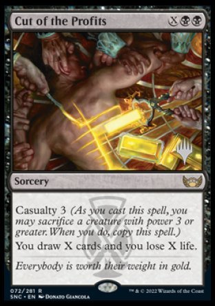 Cut of the Profits (Promo Pack) [Streets of New Capenna Promos] MTG Single Magic: The Gathering    | Red Claw Gaming