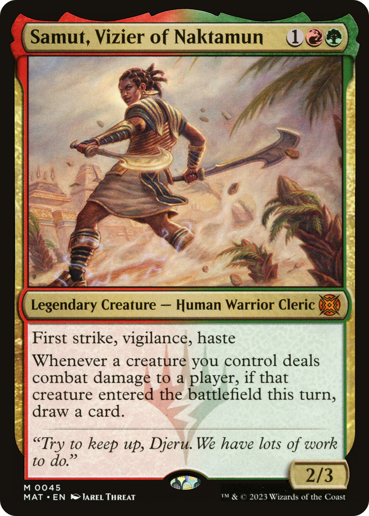 Samut, Vizier of Naktamun [March of the Machine: The Aftermath] MTG Single Magic: The Gathering    | Red Claw Gaming