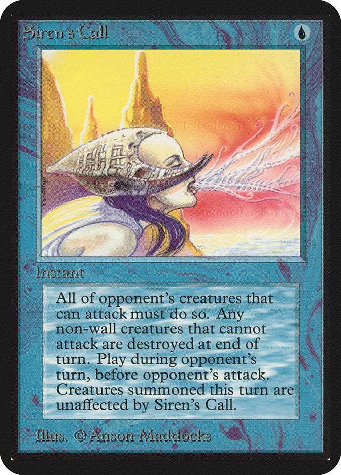 Siren's Call [Alpha Edition] MTG Single Magic: The Gathering    | Red Claw Gaming