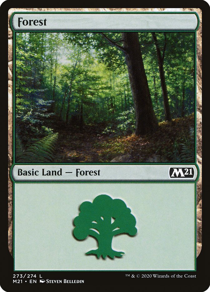 Forest (273) [Core Set 2021] MTG Single Magic: The Gathering    | Red Claw Gaming
