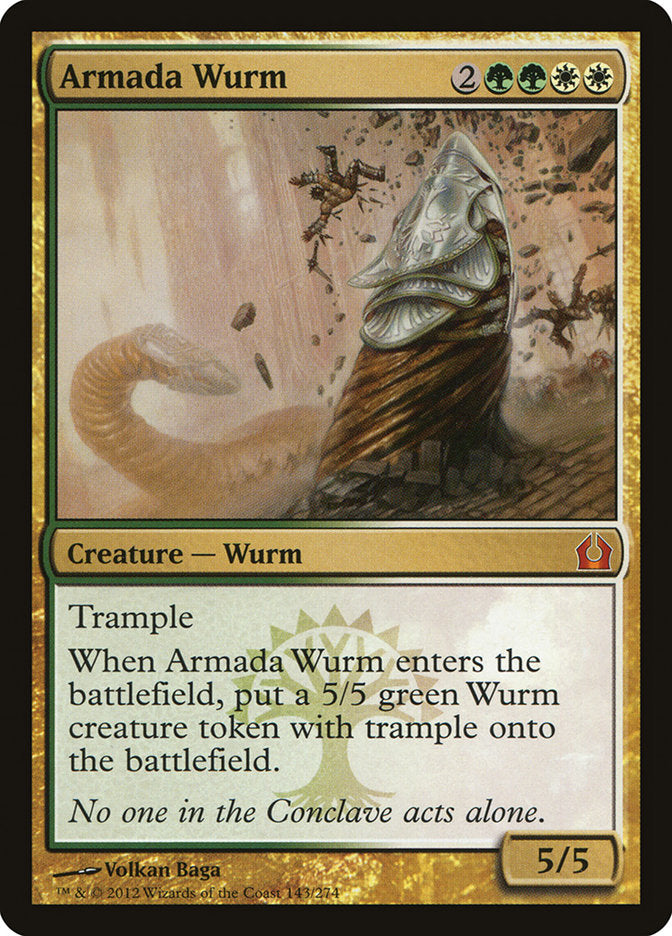 Armada Wurm [Return to Ravnica] MTG Single Magic: The Gathering    | Red Claw Gaming