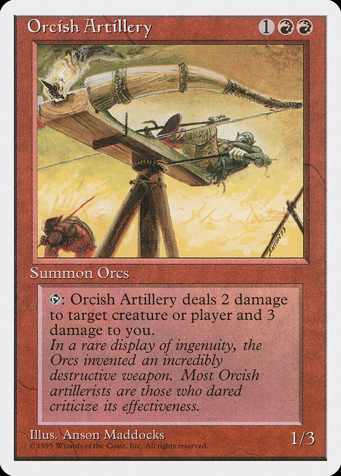 Orcish Artillery [Fourth Edition] MTG Single Magic: The Gathering    | Red Claw Gaming